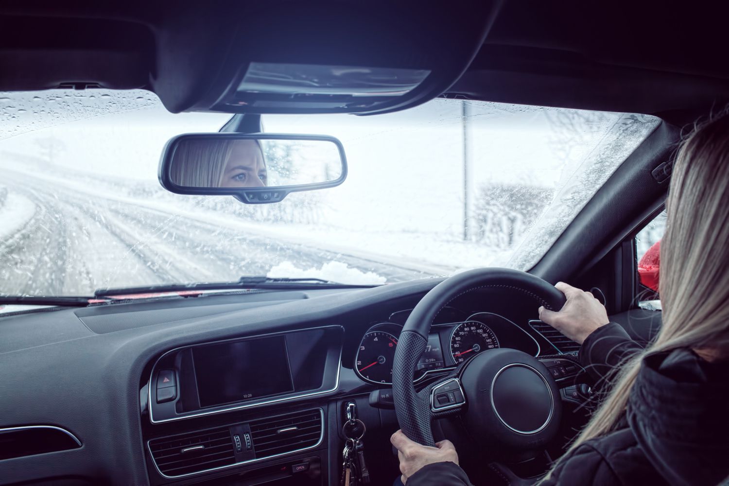 El miedo a conducir en invierno en la nieve