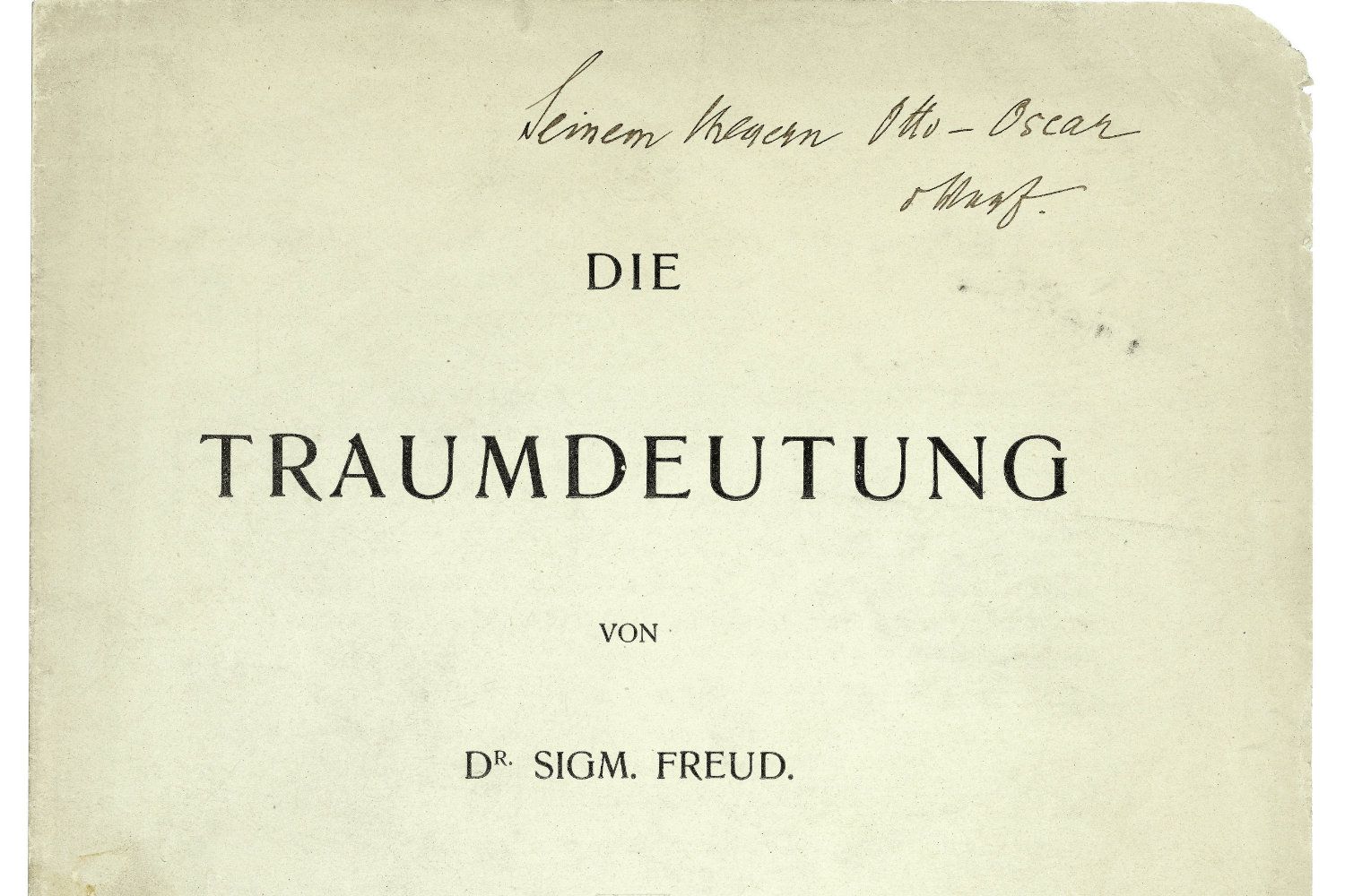 Historia de La interpretación de los sueños de Sigmund Freud